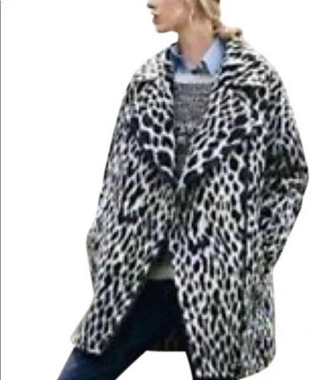 Banana Republic Italian Leopard Coat Women's XS Oversized NWT $328